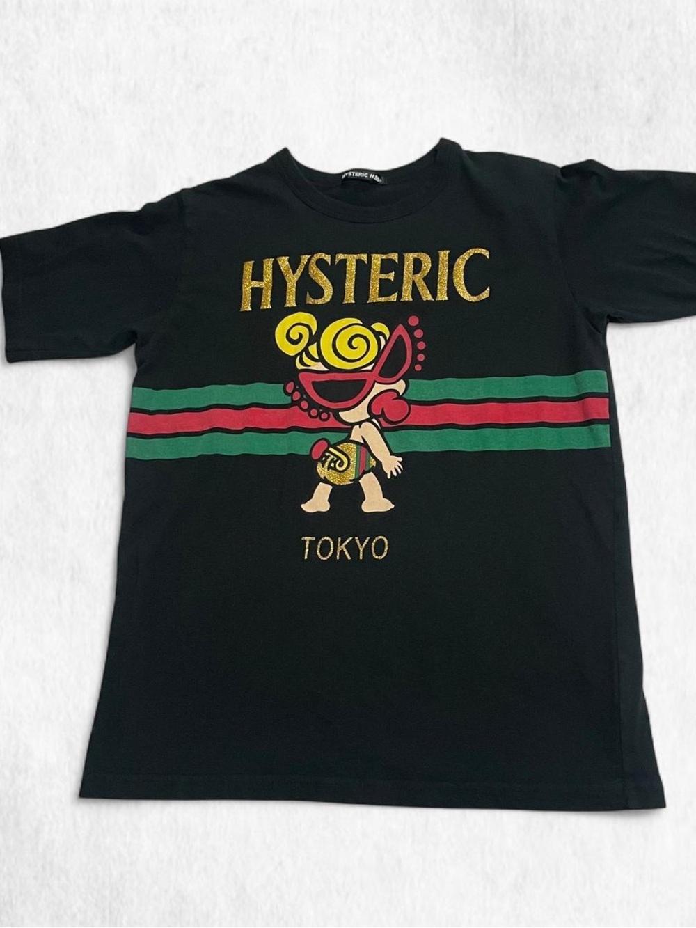 Hysteric Glamour Tokyo black Gucci Parody t-shirt